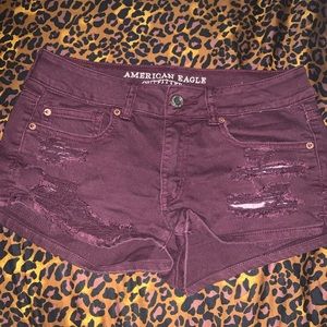 American Eagle outfitters maroon shorts